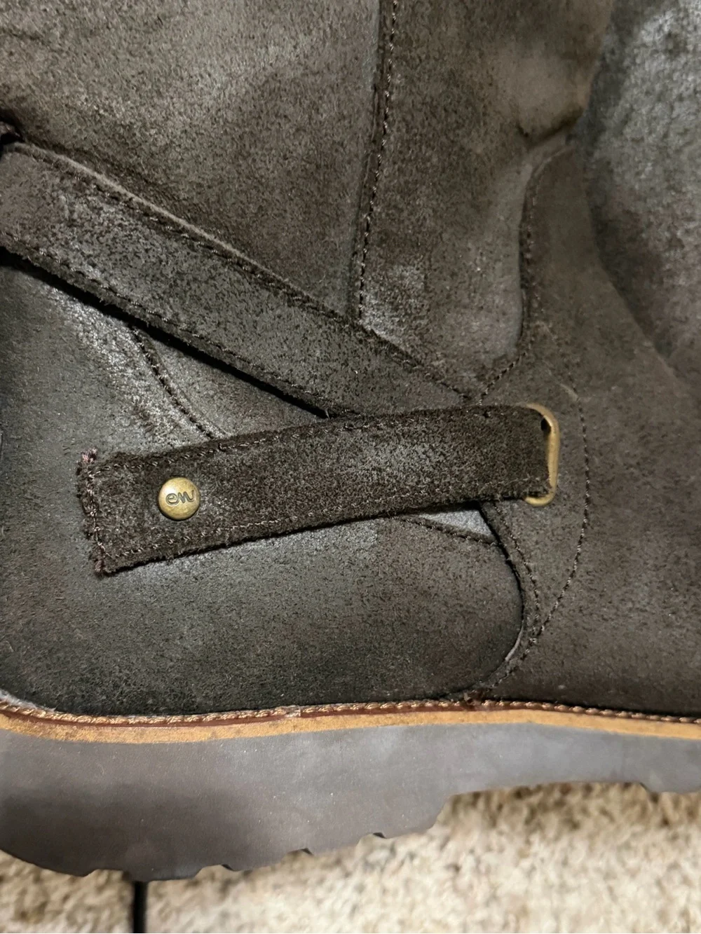 Emu Tall Shearling-Lined Winter Boots in Dark Gray